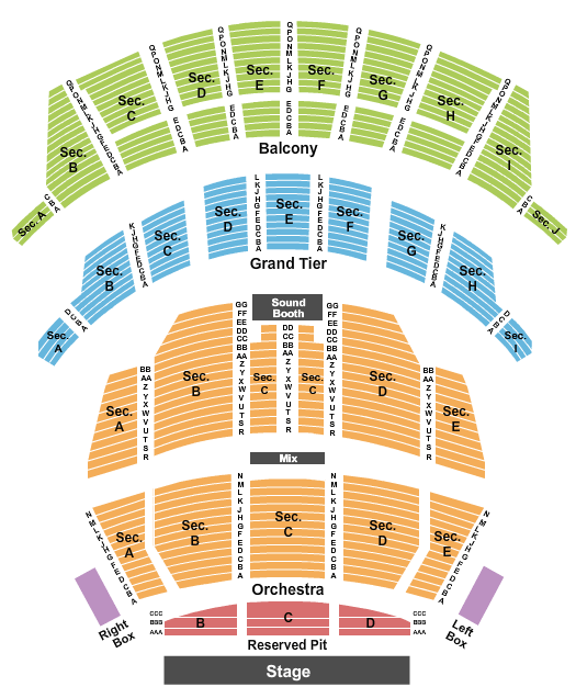 Altria Theater & Juliet Seating Chart